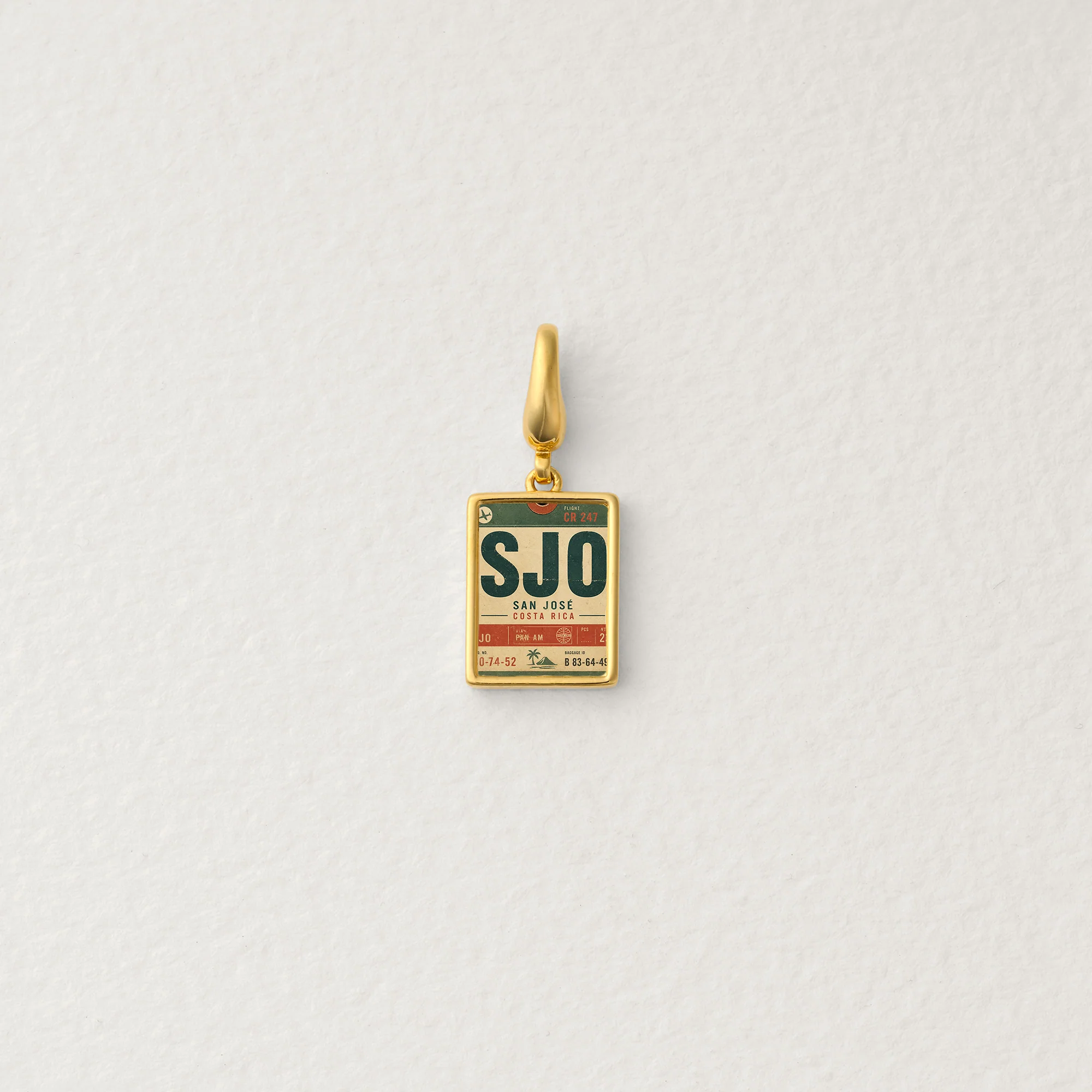 Costa Rica Travel Tag Charm