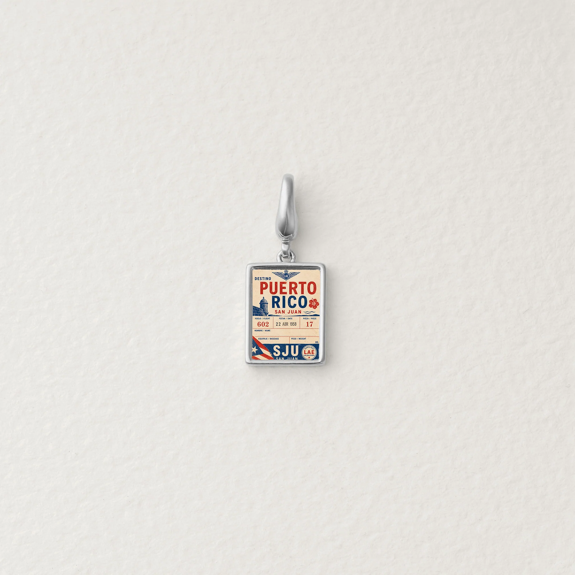 Puerto Rico Travel Tag Charm - Image 2